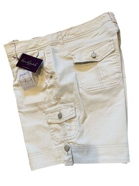 Gloria Vanderbilt Hadley Beige Shorts Sz 16W